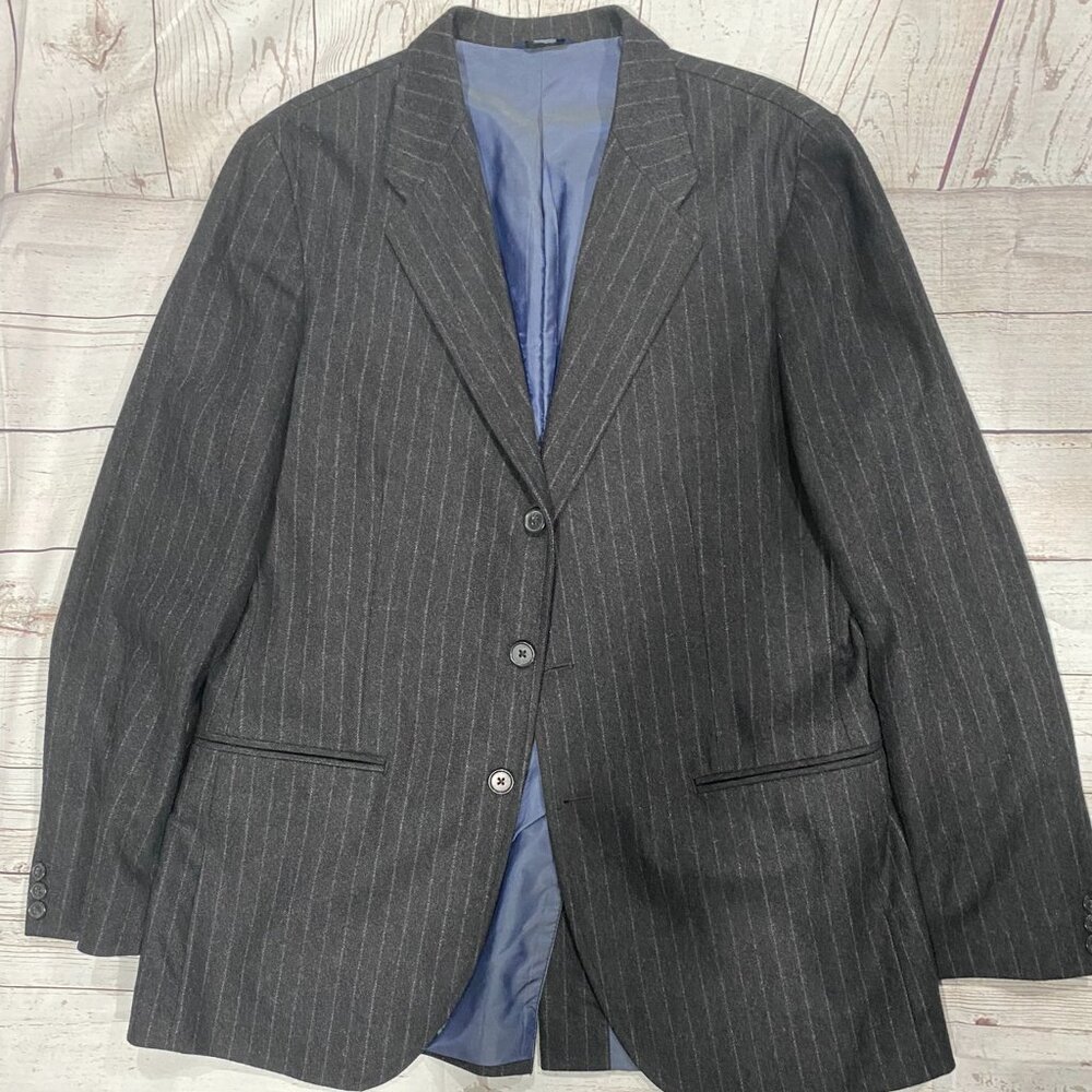 GAP stripped wool grey blazer
